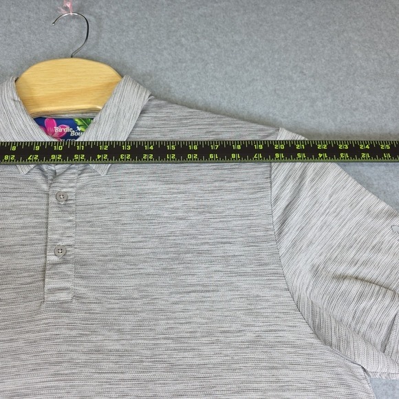 Birdie Bound Performance Golf Polo Shirt Men's XL Heather Gray Short Sleeve - Picture 8 of 10